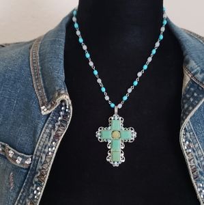 Tourquiz and Jade Rhinestone cross Ben-Amun